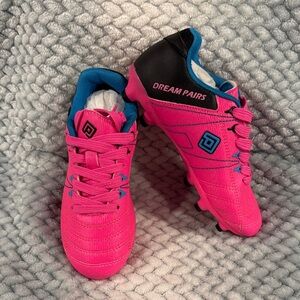 Dream Pairs Kids Pink and Black Sneakers